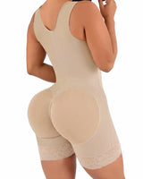 High compression Short Girdle With Brooches Bust Girdle With Bust For Daily and Post-Surgical Use