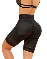 Double Compression Butt Lifter Zipper Shorts High Waisted Butt Pads Seamless Hip Enhancer